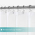 Mrs Awesome Long Shower Curtain Liner with 6 Magnets 72 x 78 inch, PEVA 8G Thick & Heavy Duty Plastic Shower Curtain for Bathroom, Waterproof,72x7...