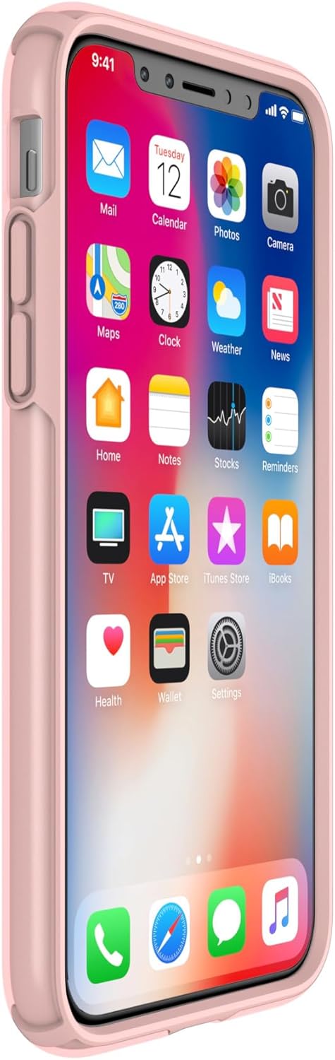 Speck Products Presidio Show iPhone Xs/iPhone X Case, Clear/Rose Gold...