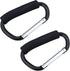 JIALEEY Grocery Bag Shopping Bag Holder Handle Carrier Tool Multi Purpose Snap Hook Stroller Hook Set Organizer Accessories with Soft Foam Grip fo...