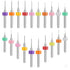 20 Pcs Micro Drill Bit Set 0.3-1.2mm Micro Drill Bits Tungsten Steel PCB Print Circuit Board Flute CNC Router Bits Shank for Rough Stone Jewelry P...