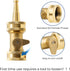 Heavy Duty Brass Hose Nozzle, 3/4" GHT Jet Nozzle High Pressure Garden Water Hose Sprayer Nozzle with Shut Off Valve, Hose Nozzle Sprayer for Hose...