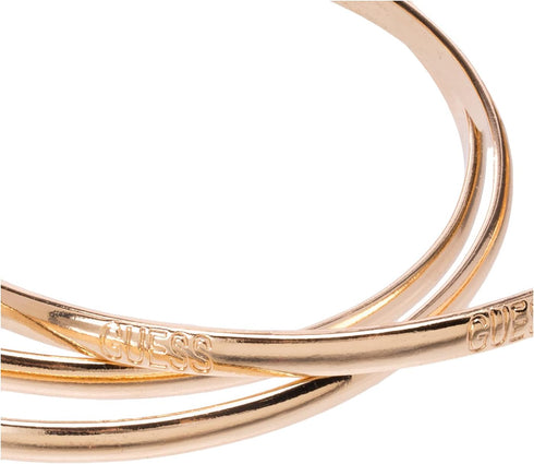 GUESS "Basic" Gold 3 Piece Interlocking Bangle Bracelet...