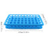 E-outstanding Test Tube Rack Blue Plastic Centrifuge Tube Racks with Silicone Pad Tubes 50 Positions for 5ml,10ml,15ml,50ml 18mm...