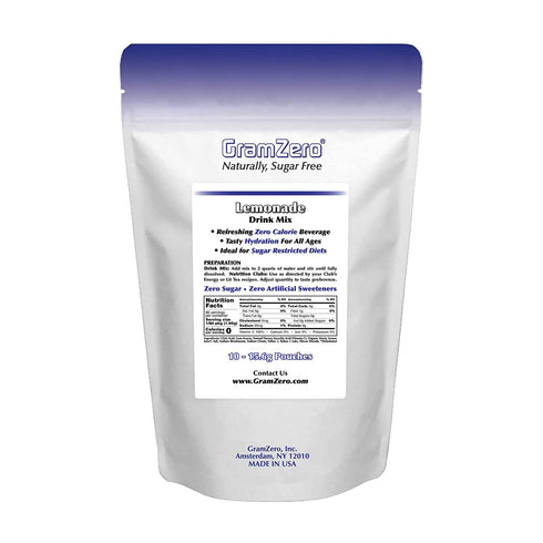 GramZero Lemonade, Sugar Free Drink Mix, Pitcher Pack, Great For Nutrition Club Loaded Tea, Zero Calorie, Stevia Sweetened...