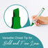 Permanent Markers, Chisel Tip, Green, Quick Drying Ink, Works on Paper, wood, Plastic, metal and Glass, Great for Home, Office and School use...