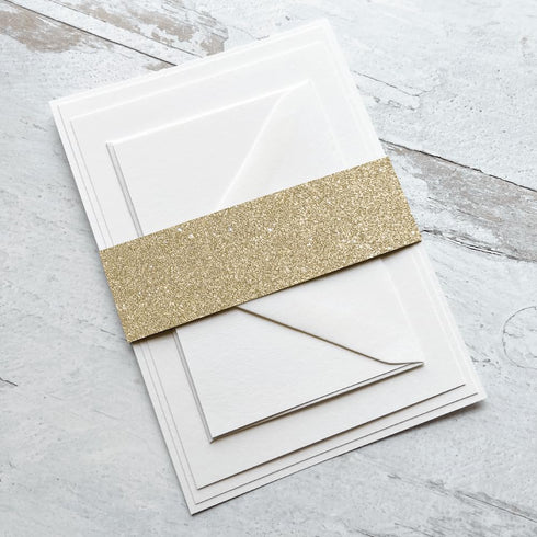 Cardstock Warehouse Sparkle Gold Touch Glitter - 12 x 12" - 16 Pt. / 280 Gsm Premium Cardstock Paper - 10 Sheets...