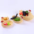 SEWACC Woven Storage Baskets 3 Pcs Rattan Woven Fruit Basket Straw Turkey Shape Bread Basket Wicker Decorative Bowl Food Basket Sundries Container...