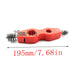 LQ Industrial Copper Pipe Cleaner 4 in 1 Copper Tubing Brush Battery Post Cleaning Brush Tool Red...