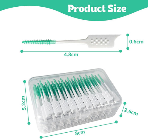 Soft Silicone interdental Brush, Braces Brush, Corrective interdental Brush, Adaptive interdental Brush, Disposable interdental Brush, Suitable fo...