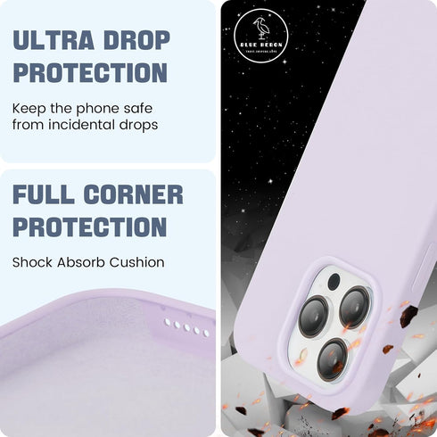 Compatible with Iphone 14 Pro Max Case, Liquid Silicone Case, Ultra Drop Protection, Full Coverage, Supreme Touch Feeling, Scratch Resistant, 6.7 ...
