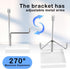 6Pcs Adjustable Metal Arm Display Stand Easel with Acrylic Base Rock Display Small Easel Holder Acrylic for Fossil Coral Geodes Rock Mineral Agate...