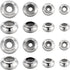 SUNNYCLUE 1 Box 48Pcs Stainless Steel Slider Beads 4 Sizes Stoppers Beads with Rubber O Rings Inside Rondelle Beads Stoppers Round Silicone Spacer...