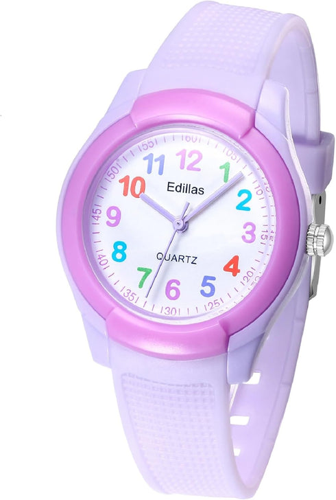 Edillas Kids Analog Watch for Girls Boys,Children Waterproof Learning Time Wrist Watch Easy to Read Time Wrist Watches for Kids Girls Boys...