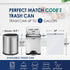 1 Gallon 100 Counts Mini Strong Drawstring Trash Bags Garbage Bags by RayPard, fit 3-4 Liter Small Trash Can, Tiny Waste Basket Liners for Home Of...