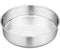 P&P CHEF 9½-inch Round Cake Pan, Stainless Steel Bakeware Cake Pan, Easy Releasing & Cleaning, Oven & Dishwasher Safe, Round/Sliver...