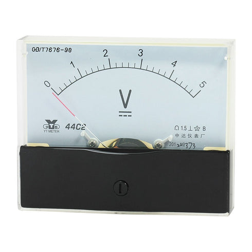 uxcell Analog Panel Voltmeter Volt Meter DC 0-5V Measuring Range 44C2...