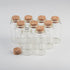 30x60x17mm 25ml Glass Bottles with Cork for Wedding Holiday Decoration 12pcs (12, 25ml-30x60x17mm)...
