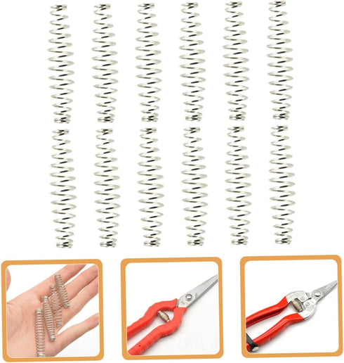 12pcs Garden Shears Spring Hand Pruners Stainless Steel Scissors Plant Clippers Tree Trimmer Springs Trimming Scissors Springs Garden Pruner Sprin...