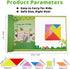 Wooden Puzzle Tangram Book, Travel Magnetic Puzzle, Travel Games Montessori Shape Pattern Blocks Jigsaw for Kids Adult Challenge IQ Educational To...