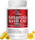 Premium 1000mg Antarctic Krill Oil - Rich in Omega-3, EPA, DHA for Heart, Brain & Joint Health - Pure Astaxanthin Blend, No Fishy Aftertaste...