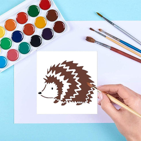 16 Pieces Animal Theme Stencils Farm Reusable Painting Stencils for Scrapbooking Drawing Tracing DIY Furniture Wall Floor Fabric Decors, 5X5 Inche...
