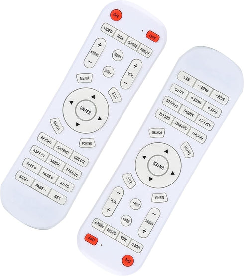 Projector Powerlite Universal Remote Elephas Projector Remote 16×5×2 White Remote Control Controller Replacement for Projector...