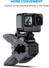Jaws Flex Clamp Mount Gooseneck Clip Mount Compatible with GoPro Hero 13, 12, 11, 10, 9, 8, 7, 6, 5, 4, Session, 3+, 3, 2, 1, Max, Hero (2018), Fu...