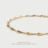 Gold and Silver Bone Necklace Bamboo Couple Necklace 19 Inch Teardrop Necklace...