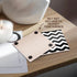 3dRose cst_179670_3 Black and White Chevron Zig Zag Pattern-Stylish Big Bold Zigzags-Ceramic Tile Coasters, Set of 4...