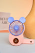 Cute Mickey Misting Mini Fan, Handheld Portable USB Rechargeable Fan with 3 Adjustable Speeds, Foldable Personal Fan For Travelling(Pink)...