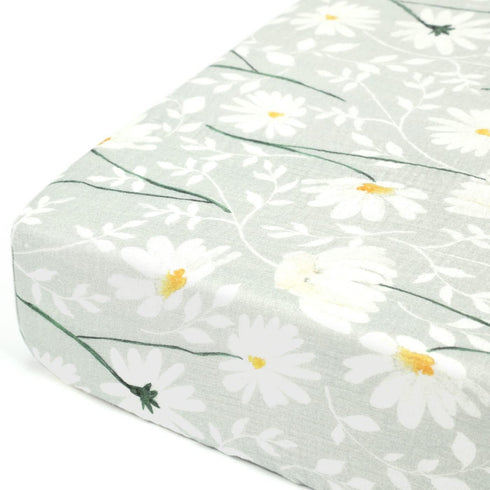 GRSSDER Soft Muslin Crib Sheet 1 Pack, 100% Cotton Crib Sheets for Boys and Girls, Fit Standard Crib Mattresses 52" x 28" Safe and Snug, Stylish D...