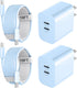 Fast Charger for iPhone 15 Pro Max Charger, 20W Dual Port USB C Fast Charger Block with 10FT Long USB C to C Charging Cable Cord for iPhone 15 Pro...