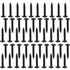 M5*20mm Black Self Tapping Screws, Phillips Pan Head Zinc Plating 304 Stainless Steel Screws, Fasteners Bolts for Plastic Wood Furniture and Drywa...