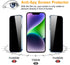 pehael [2+2 Pack iPhone 14 Privacy Screen Protector with Camera Lens Protector Full Coverage Anti-Spy Tempered Glass Film 9H Hardness Upgrade Edge...