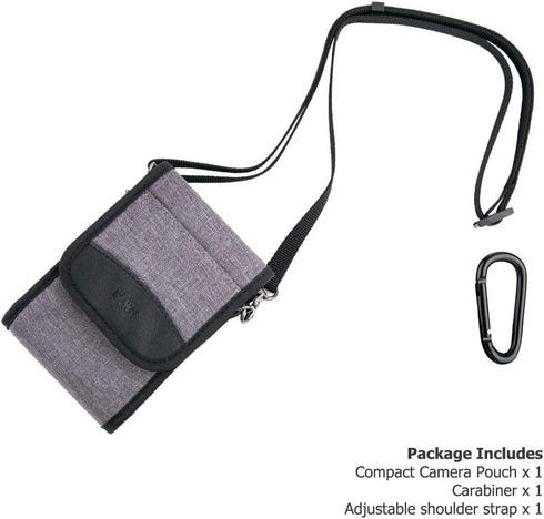 Kiorafoto Compact Camera Pouch Case for Sony ZV-1II ZV-1F ZV1 RX100VII RX100VI RX100VA RX100V RX100IV III II Canon G7XIII II G9XII Olympus TG-7 TG...