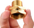 Garden Hose Adapter,3/4" GHT Female to 1/2" NPT Male Connector, Brass Garden Hose Convert Adapter Fitting, Garden Hose Thread to 1/2" Male Pipe Th...