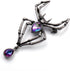 Creative Men Women Halloween Enamel Corsage Crystal Rhinestone Spider Shaped Brooch Pins (Black)...