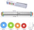 Adjustable Rolling Pin with Thickness Rings for Baking,17" Stainless Steel Dough Roller,Measurement Markings Rolling Pins For Pizza, tortilla,Pie,...