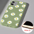 JOYLAND Mustard Green Soft Liquid Silicone Rubber Lovely Flower Daisy Phone Case Cover for iPhone 7/8/SE 2020 with Microfiber Linin Flowers Floral...