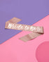 xo, Fetti Rose Gold Glitter Bachelorette Party Sash - Bride To Be | Bachelorette Party Decorations, Bridal Shower, Bride Gift...