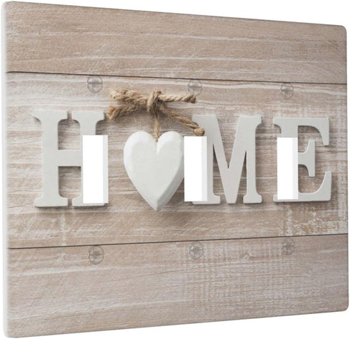 Home Wall Plate 3 Gang Triple Toggle Decorative Light Switch Cover Modern Abstract Switch Plate Cover for Bedroom Kitchen Home Decor White Love...
