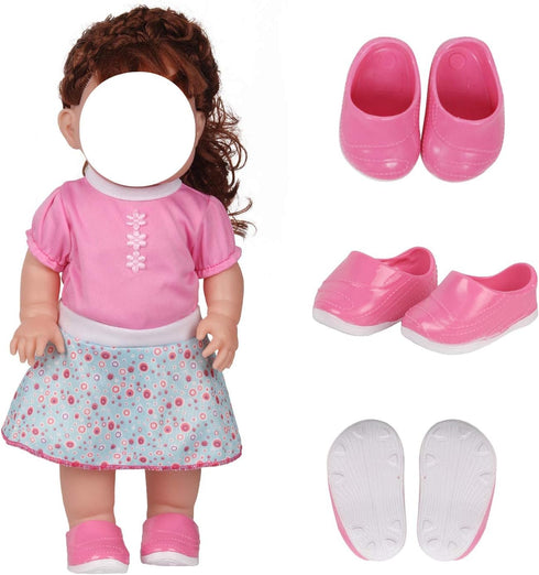 Shoes Toys for Mini Doll ?5 Pairs of Shoes for 15-16 Inch Doll Toy, Toy Boots Sneakers Sport Shoes...