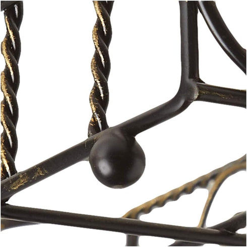 Boston International Garden Gate Design Guest Towel Napkin Holder Caddy, Antique Brass...