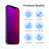 Phone Privacy Screen Glass Protector - iPhone 15 Plus 6.7-inch gradient color plated glass anti-privacy anti-blue screen protector...