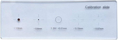0.01mm Dot Crosshair Microscope Camera Slide Multifunction Plate Reticle Accurate Calibration Slide Ruler Stage Micrometer...