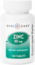 GeriCare Gericare Zinc Sulfate 50mg Dietary Supplement, 100 Count...