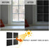 Window Privacy Film Static Cling Total Blackout 100% Anti UV Window Film Black Removable Plastic Glass Covering Window Tint for Home Office (11.8"...