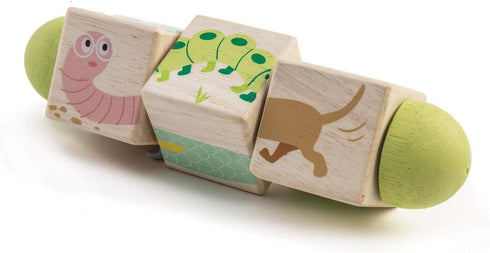 Tender Leaf Toys - Educational Twisting Toy - My First Baby Wooden Puzzle Game - Early Learning to Develop Strategic Thinking and Fine Motor Skill...