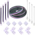 12MM 5PIN RGBW LED Strip Connector Kit with 16.4FT Extension Cable,4PCS Gapless Connectors,5 pin Male Connector Wire Cable,L-Shape Connectors,Stri...
