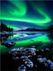Yunnuo Landscape Diamond Painting Kits for Adults, 5D DIY Diamond Art Kits Scenery, Aurora Diamonds Dots, Northern Lights Paint Gem Art Kit for Ho...